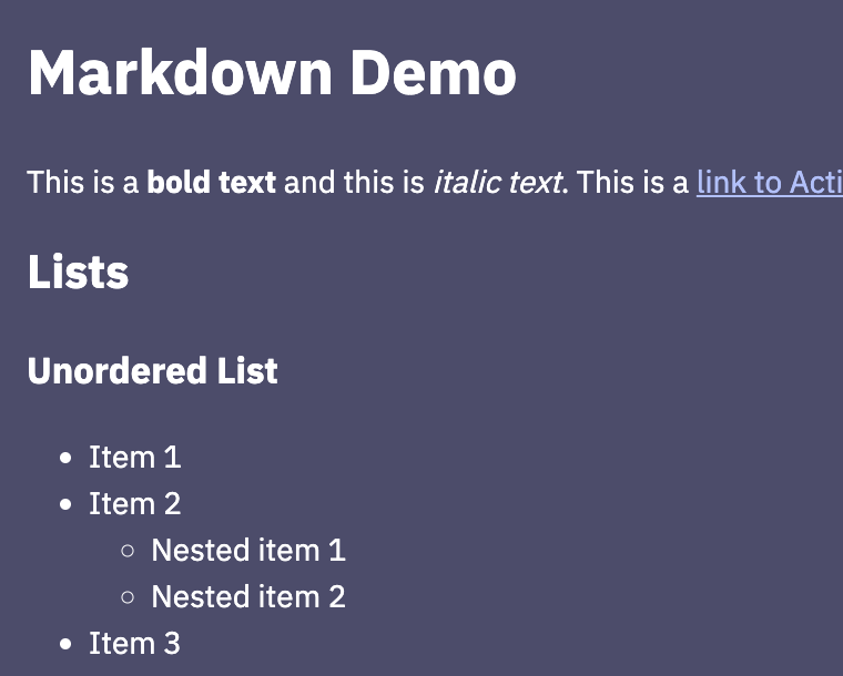 AI Markdown Content