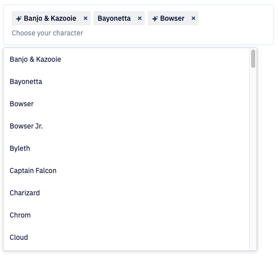 Combobox with AiChip